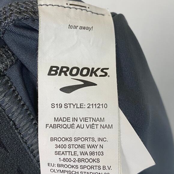 Brooks Gray Running Active Cropped Legging Pant Size Large - Picture 7 of 8